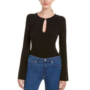 NWT BCBGENERATION KEYHOLE BELL SLEEVE BODYSUIT XS